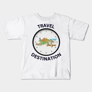 Travel to Burgas Kids T-Shirt